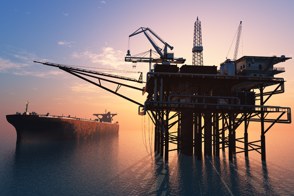 An offshore gas rig | Shutterstock, iurii