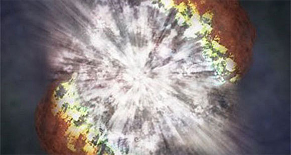 Model of a Supernova - Explosion of a Big Star | Illustration: NASA